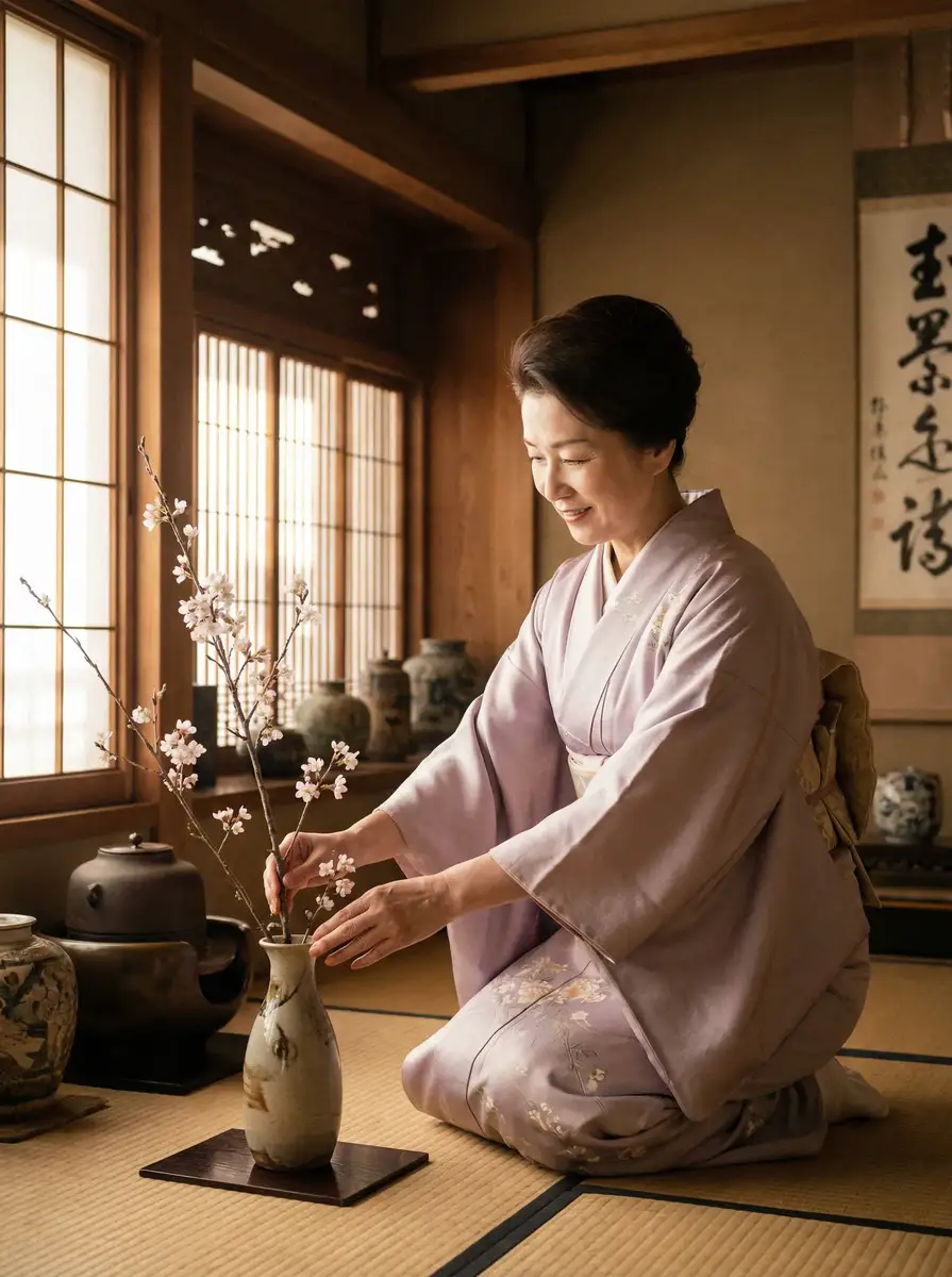 一位优雅的 萝莉岛-萝莉岛在线观看::全网独家萝莉岛合集 在和室中插花